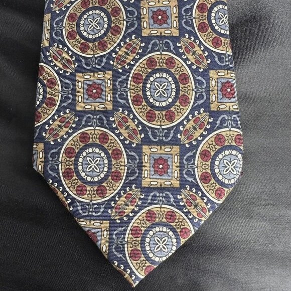 Vintage Other - Vintage JSACO 100% Silk Tie Multicolored Patterned Statement Piece